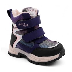 Ботинки мембранные на меху В6673-12 синие