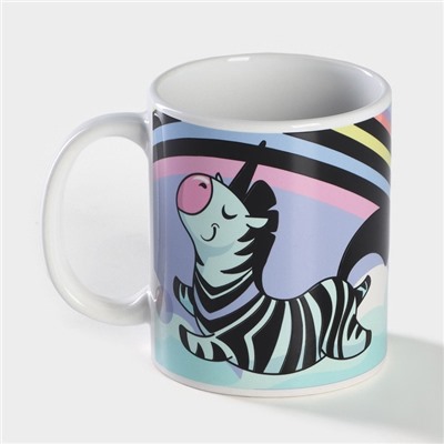 Кружка - хамелеон Доляна «Единорог», 350 мл, керамика, разноцветная