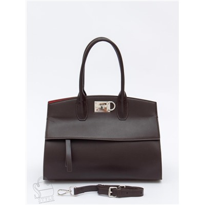 Сумка женская кожаная 1049M coffee Polina&Eiterou