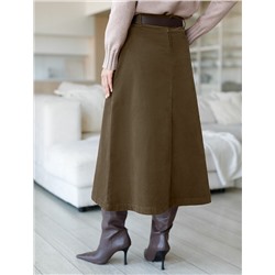 Юбка  из эластичного микро-вельвета