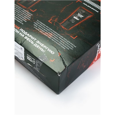 УЦЕНКА HARD LINE, набор «Ярость вулкана», гель для душа, 250 мл и гель для бритья, 110 мл