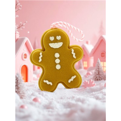 Мочалка для тела в форме рождественского пряника, URAL LAB