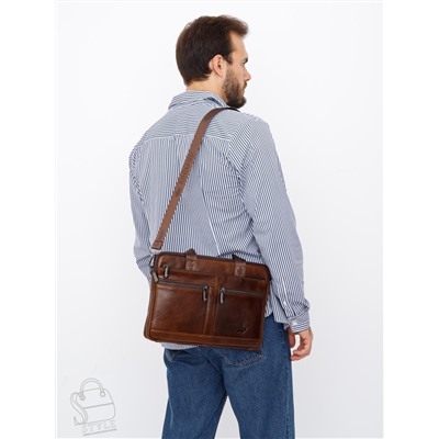 Портфель мужской кожаный 33773Z coffee Zinimsk