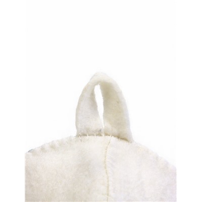 Шапка для бани и сауны, с принтом «С новым годом! Дед Мороз с веником и бокалом », полиэфир 70%, шерсть 30%, «Банная забава»