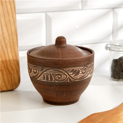 Горшок для запекания «Ангоб», 0.6 л,13×12×12 см