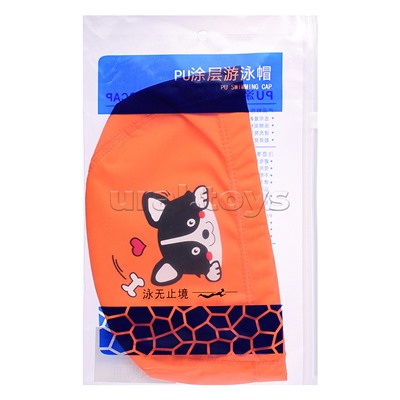 Шапочка для плавания с рисунком, в ассортименте, в пакете
