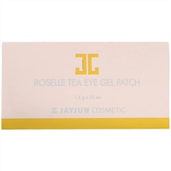 Jayjun Cosmetic, Гелевый патч для глаз с чаем каркадэ, 60 патчей, по 1,4 г каждый