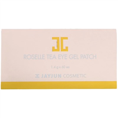 Jayjun Cosmetic, Гелевый патч для глаз с чаем каркадэ, 60 патчей, по 1,4 г каждый