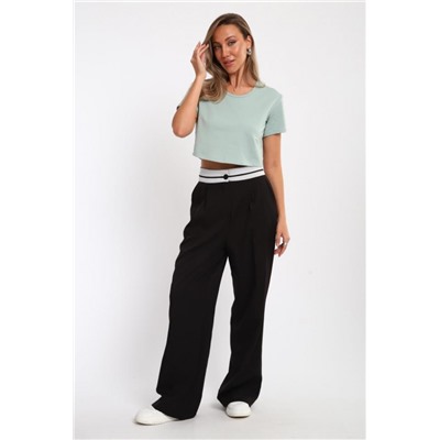 83908 укороченная футболка женская (Ментол)