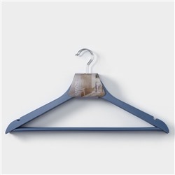 Плечики - вешалка для одежды LaDо́m Brillant, 44.5×23×1.2 см, 3 шт., дерево, синие