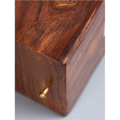 УЦЕНКА Подставка под благовония в форме пирамиды «Джали», 9×9×15.5 см, дерево шишам