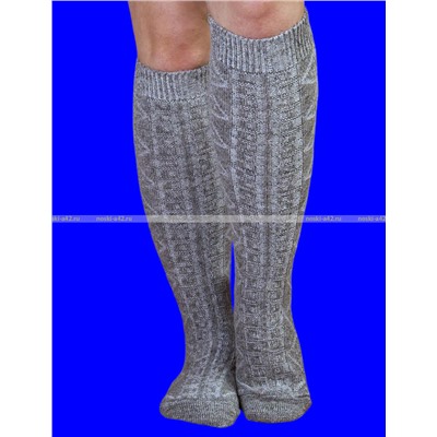 2 ПАРЫ - Гольфы женские теплые шерстяные высокие арт. 4А51