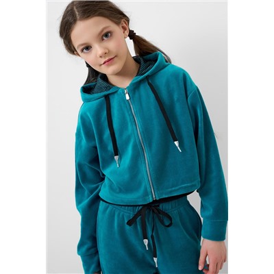 Комплект трикотажный для девочек: толстовка, брюки PLAYTODAY, 1241072