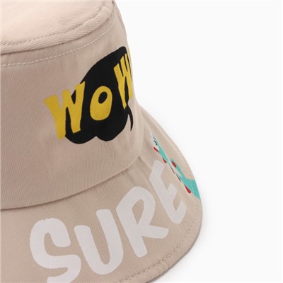 Панама детская «SURE» MINAKU, цвет бежевый, размер 54-56