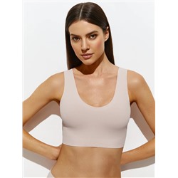 Omsa Топ 4. OmD 1143B Invisible Ribana Майка "Топ" женская (кроп-топ на широких бретелях с вкладышами), PA