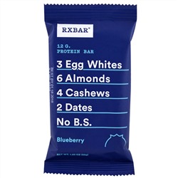 RXBAR, Protein Bar, Blueberry, 12 Bars, 1.83 oz (52 g) Each