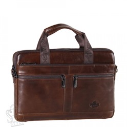 Портфель мужской кожаный 33773Z coffee Zinimsk