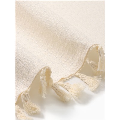 Скатерть «Этель», бежевая, с орнаментом, 140×140 см