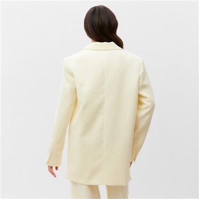 Пиджак женский MIST Velvet, размер 44-46, молочный