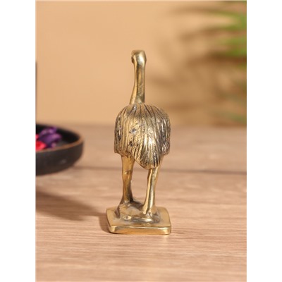 Сувенир «Страус», 7×4×10 см, бронза