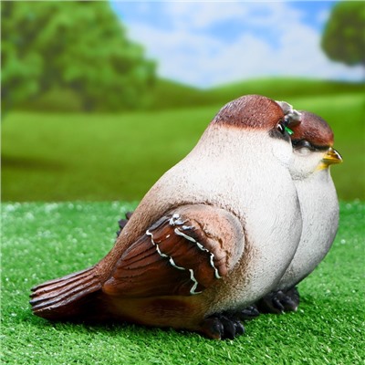 Садовая фигура из полистоуна «Воробьи», 24×21×17 см