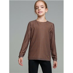 Фуфайка трикотажная для девочек (футболка с длинными рукавами)