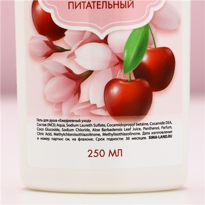 Подарочный набор косметики «8 марта: Ты особенная!», гель для душа 250 мл и мочалка для тела, ЧИСТОЕ СЧАСТЬЕ