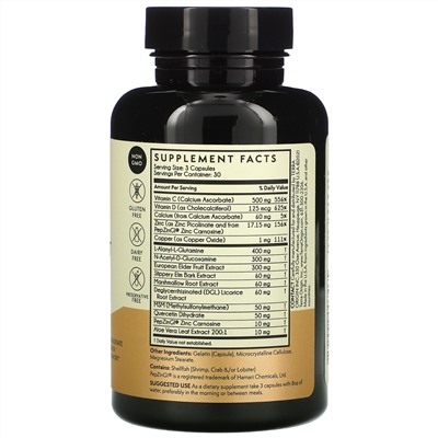 Terra Origin, Healthy Gut Capsules with Immunity Boost Vitamin C & D, 90 Capsules