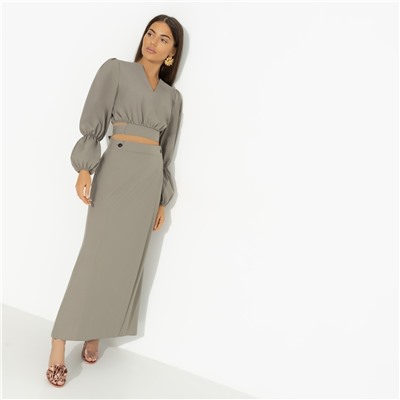 Комплект с юбкой дизайнерский, Когда хочешь вау-эффекта (зеленый)