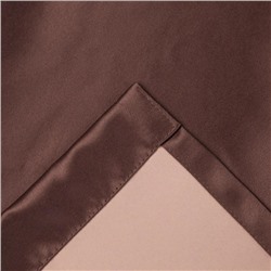 Штора блэкаут портьерная «Этель», 130×300 см, шоколадная