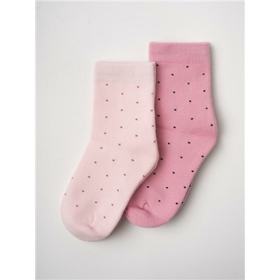 Носки трикотажные махровые для девочек, 2 пары в комплекте