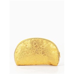 Набор женских косметичек 5 в 1 на молниях, с принтом, золотистый