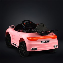 Электромобиль "Кабриолет" на аккумуляторе, с р/у управлением, в коробке (розовый)