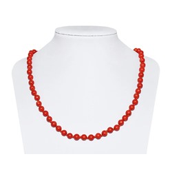 Бусы, коралл шар 6,0 губчатый красный Индонезия, КА-0103
