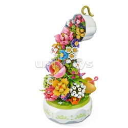 Конструктор "Цветы из чашки" (575 дет.) в коробке