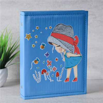 Фотоальбом 200 фото 10х15 Дети / P-016 /уп 36/кожзам (Коричневый)