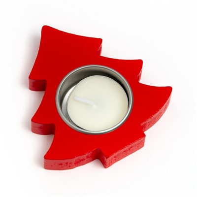 Набор подарочный новогодний KAFTAN New Year: варежки размер 19, подвеска, свеча, ёлка, 2 открытки