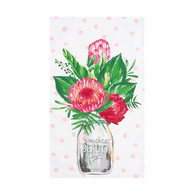 Набор кухонных полотенец Доляна «Самой заботливой», 35×60 см-2 шт., 100% хл