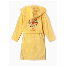 Халат махровый детский Этель «Я солнышко», размер 30 (98-104 см), жёлтый