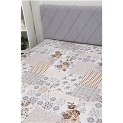 Простыня на резинке перкаль Коллаж