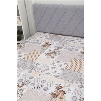 Простыня на резинке перкаль Коллаж