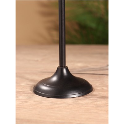 Подсвечник на 1 свечу «Да Винчи», латунь, чёрный с золотом, 7×7×18 см