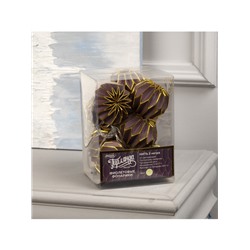 Гирлянда «Нить» 2 м с насадками «Фиолетовый фонарик», IP20, прозрачная нить, 10 LED, батарейки AAх2 (нет в комплекте), свечение тёплое белое