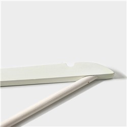 Плечики - вешалки для одежды Доляна, 44.5×23 см, 3 шт., с перекладиной, сорт B, дерево клён, белые