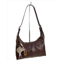 Женская сумка из искусственной кожи, цвет шоколад