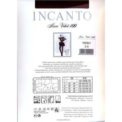 Колготки теплые, Incanto, Microvelvet 100
