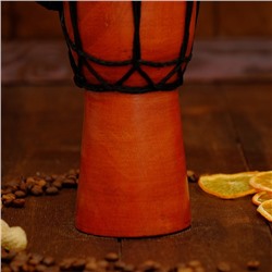 Сувенирный музыкальный инструмент барабан джембе «Классика», 20×12×12 см