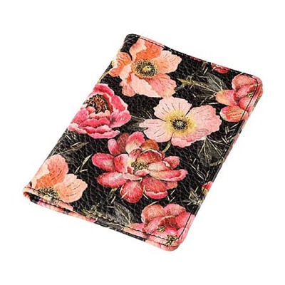 Обложка для паспорта "FLORA. Pink Blossom" кожзам 3-620/27 Bruno Visconti