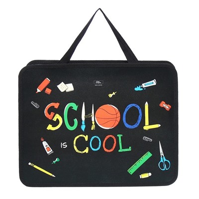 Папка для труда, А4, пластиковая, 33×26×7.5 см, School, МИКС