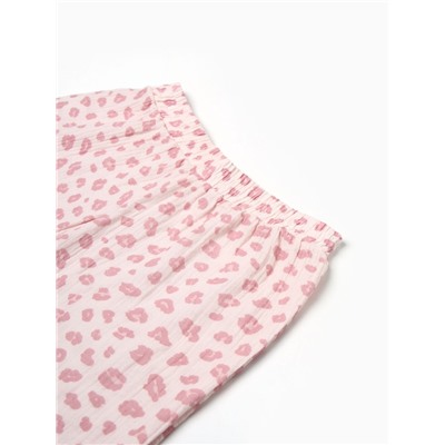 Пижама женская (рубашка, брюки) KAFTAN «Муслин: pink leopard», размер 40-42